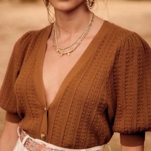 Sezane NWT Gilet Lola Knit Top - Sweater